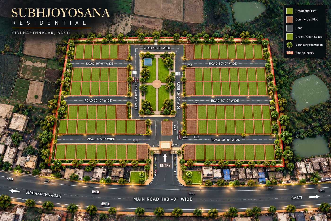 Subhjoyosana Commercial Plots, Layout (Render)